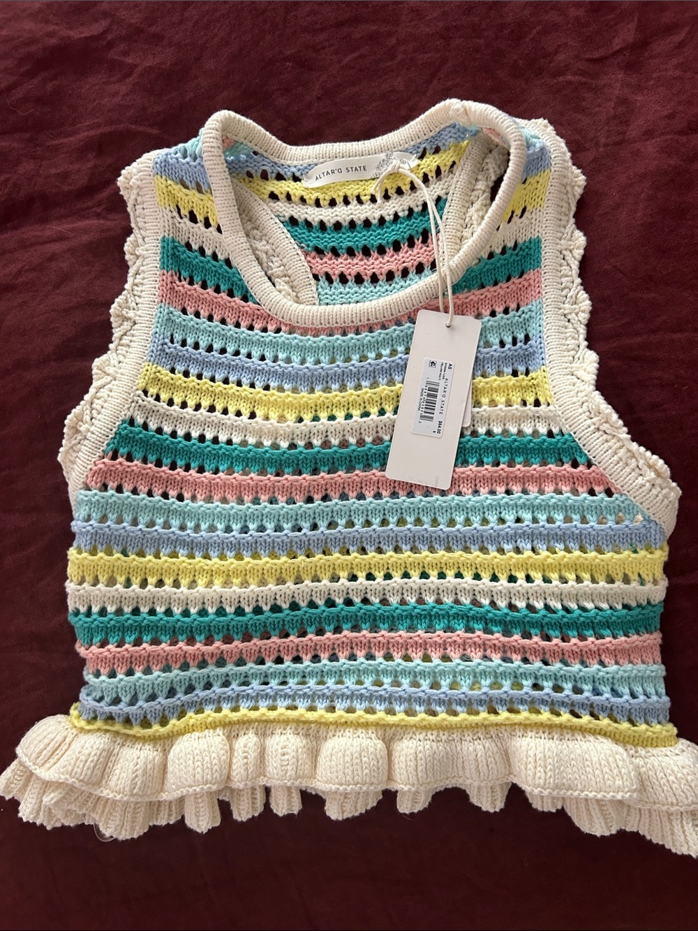 Pansy Crochet Ruffle Tank - Picture 3 of 3